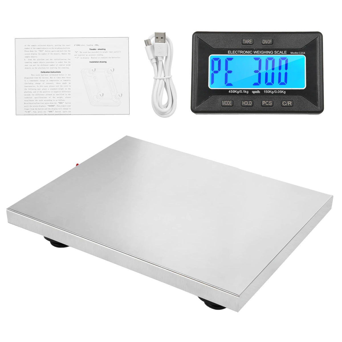 Heavy Duty Postal Scale 450kg Scale Stainless Steel