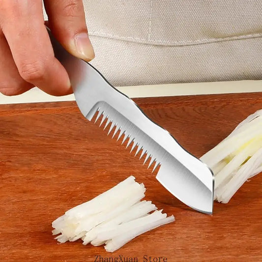 Practical Slicer Stainless Steels Blade Professional Scallion