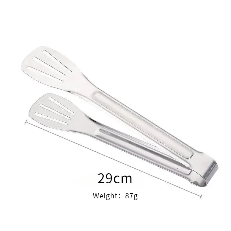 304 Stainless Steel Food Tongs Bbq Non Slip