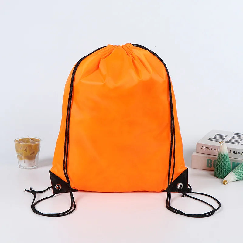 10-100pcs Customized Drawstring Backpack - Lightweight Outdoor
