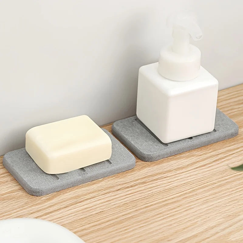 Diatom Mud Soap Dish Bathroom Countertop Absorbent Mat