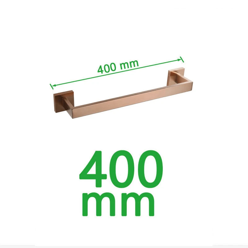 Brushed Rose Gold Bathroom Hardware Square Bath Toilet