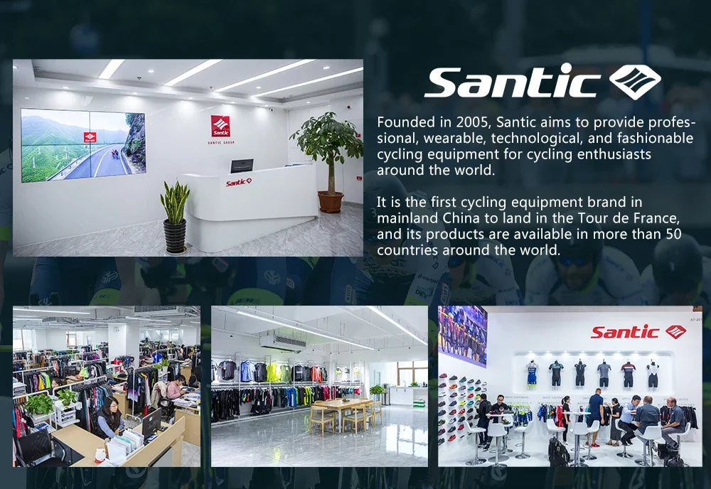 Santic Men Cycling Shorts Summer Breathable Half-Pants 4d