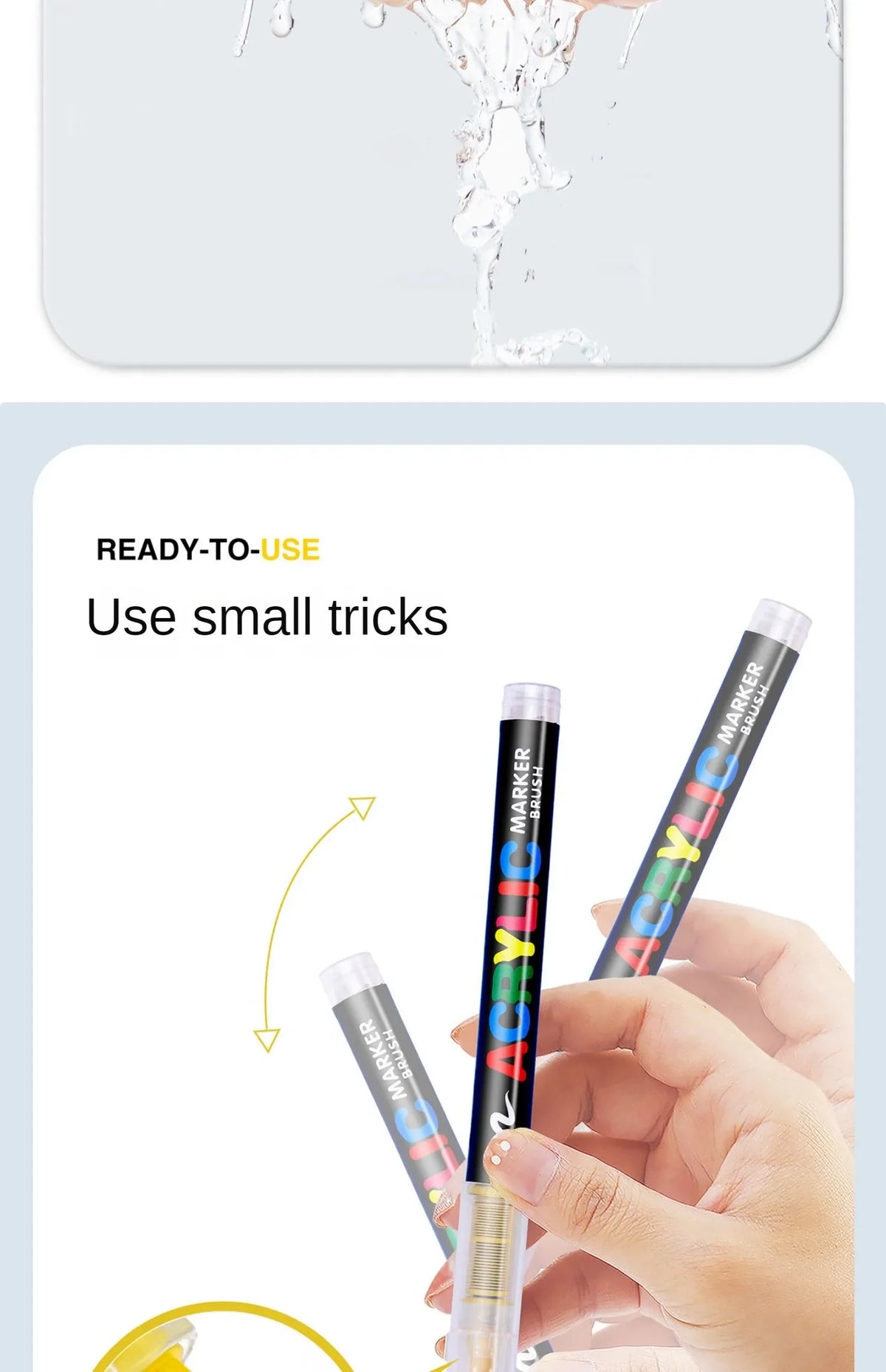 Guangna 168-12 Colors Acrylic Marker Pen Rock Painting