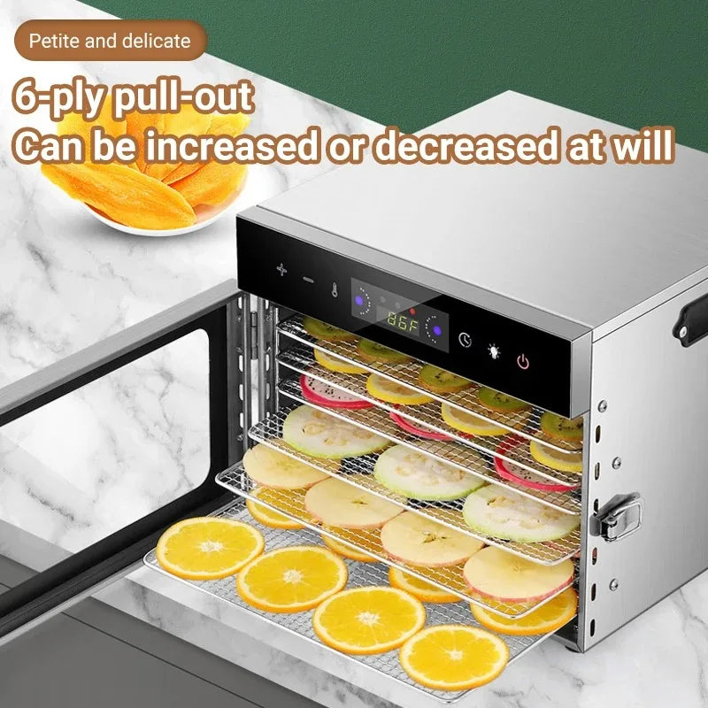 Divedeer 6-18 Layer Touch Screen Food Dehydrator Fruits