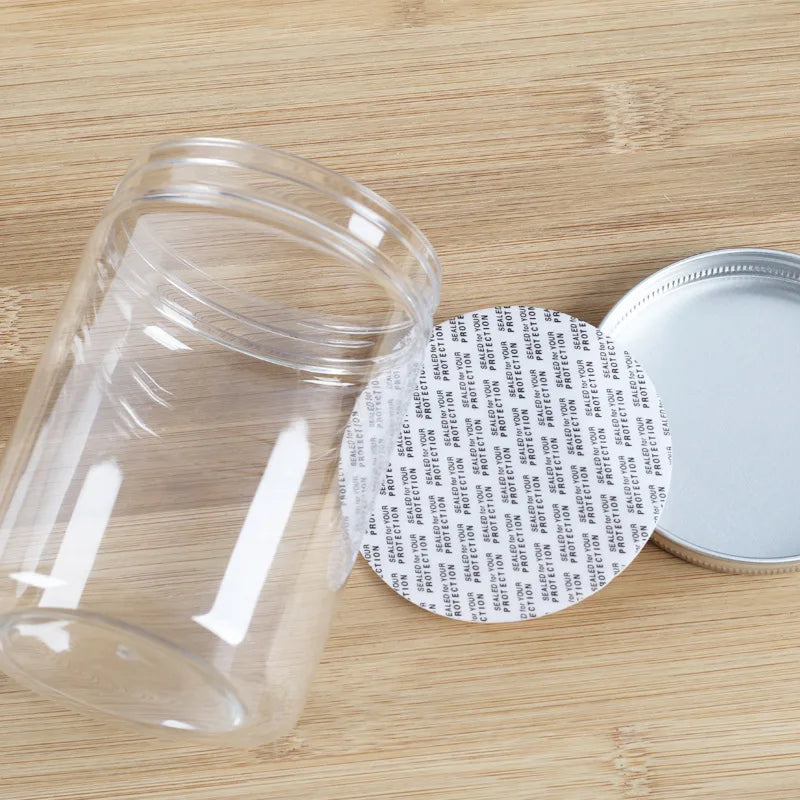 Transparent Sealing Jar Aluminium Screw Lids Organizer Storage