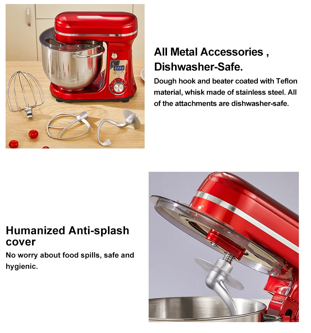 Biolomix Food Stand Mixer Blender Quiet Motor Cream