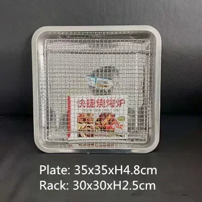 304 Stainless Steel Baking Tray Plate Bbq Tray