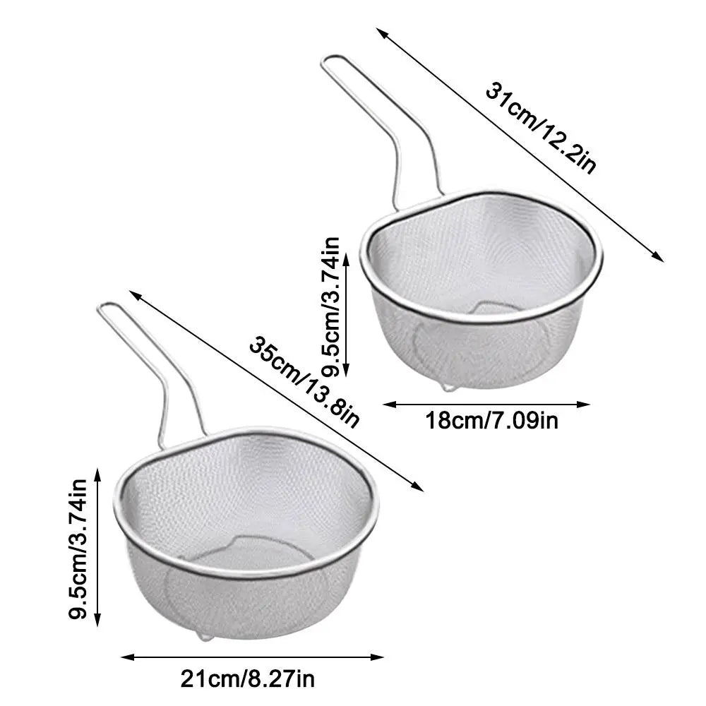 Cooking Utensils Frying Filter Basket Stainless Steel Pot
