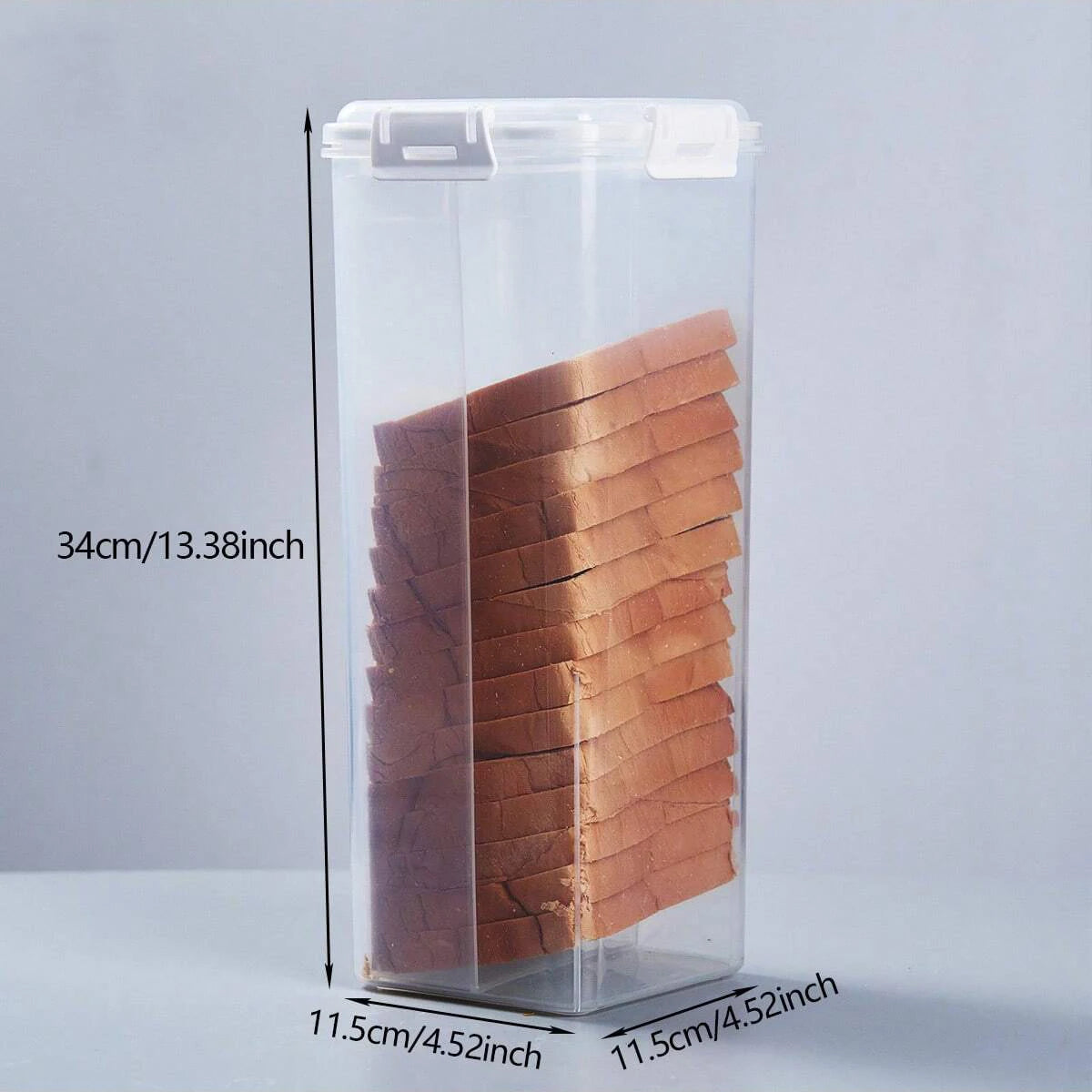 Bread Loaf Container Clear Airtight Bread Box Lid