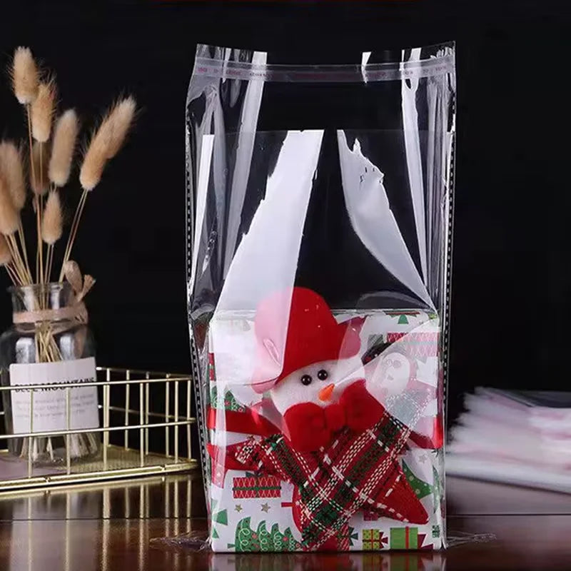 100-500pcs Clear Opp Self Adhesive Bags Transparent Plastic