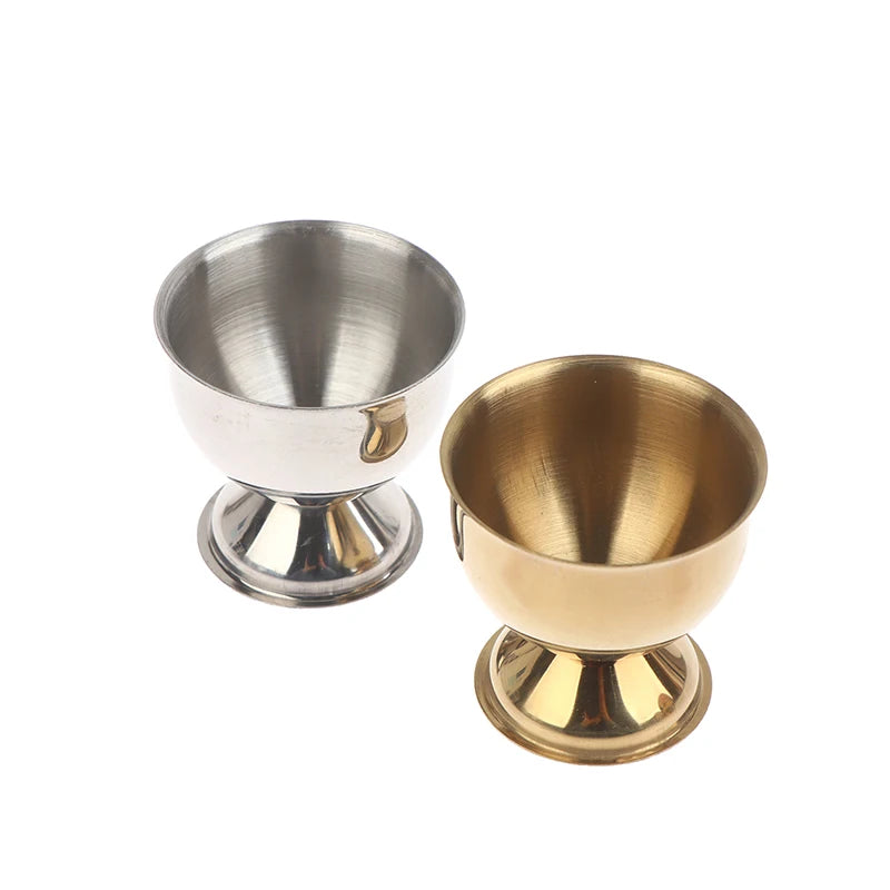 4pcs Egg Cups Handy Stainless Steel Boiled Egg