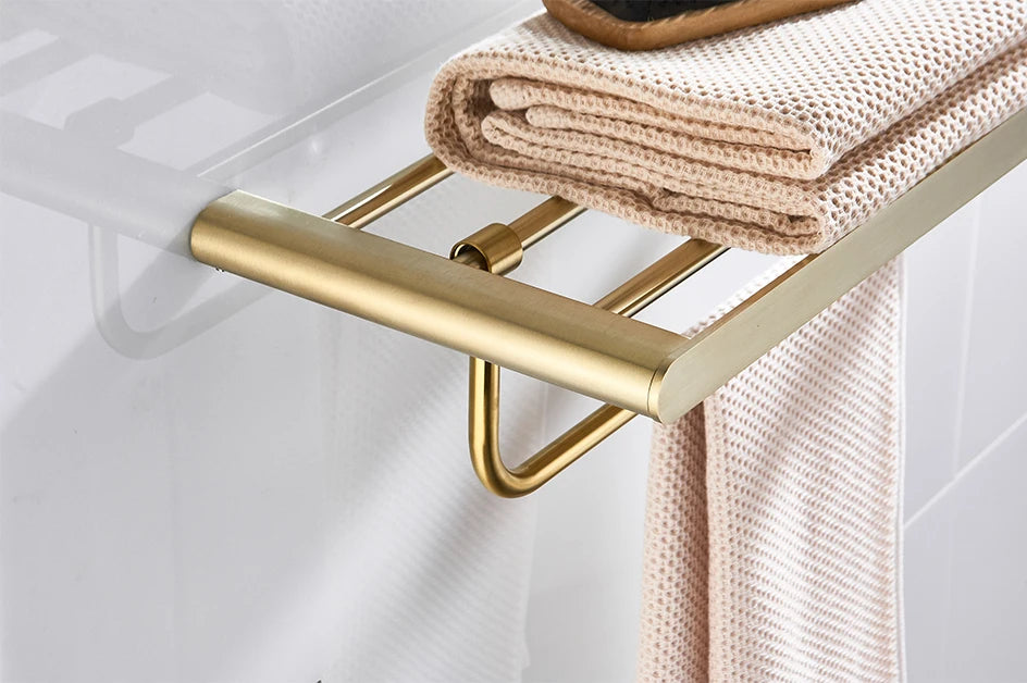 Vgx Gold Bathroom Towel Holder Stainless Steel Towel