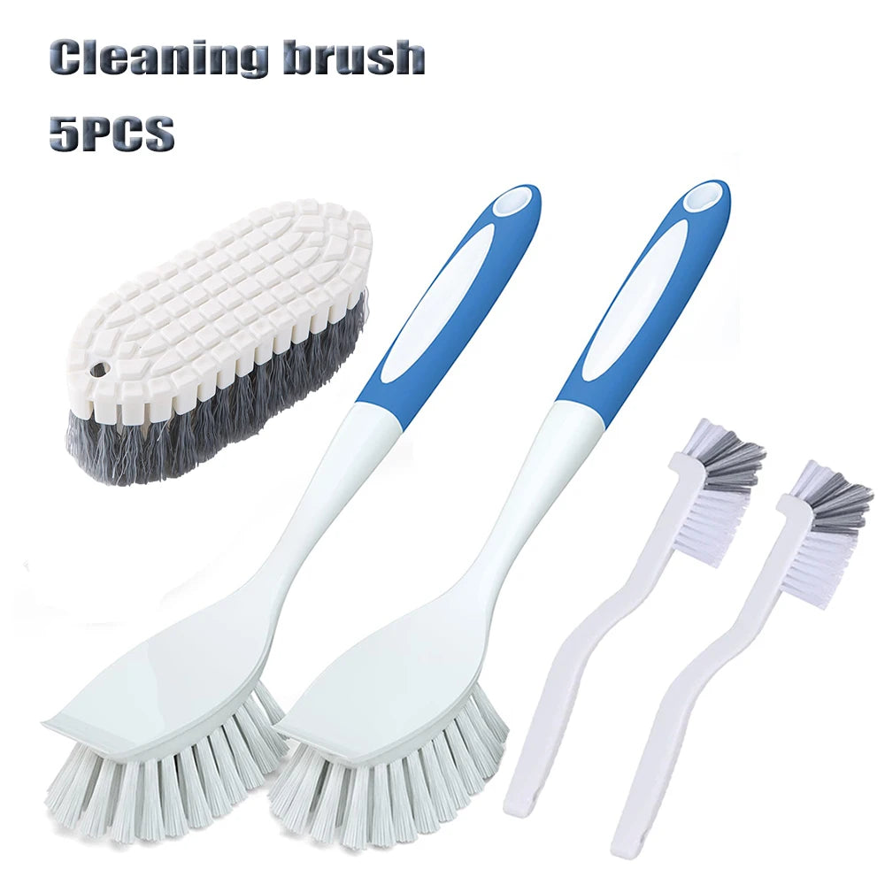 2/4/5/6pcs Cleaning Brush Pad Set Dish Scouring Pad for Cleaning Scouring Pad Kitchen Scrub Brush & Bendable Cup Brushes Dish