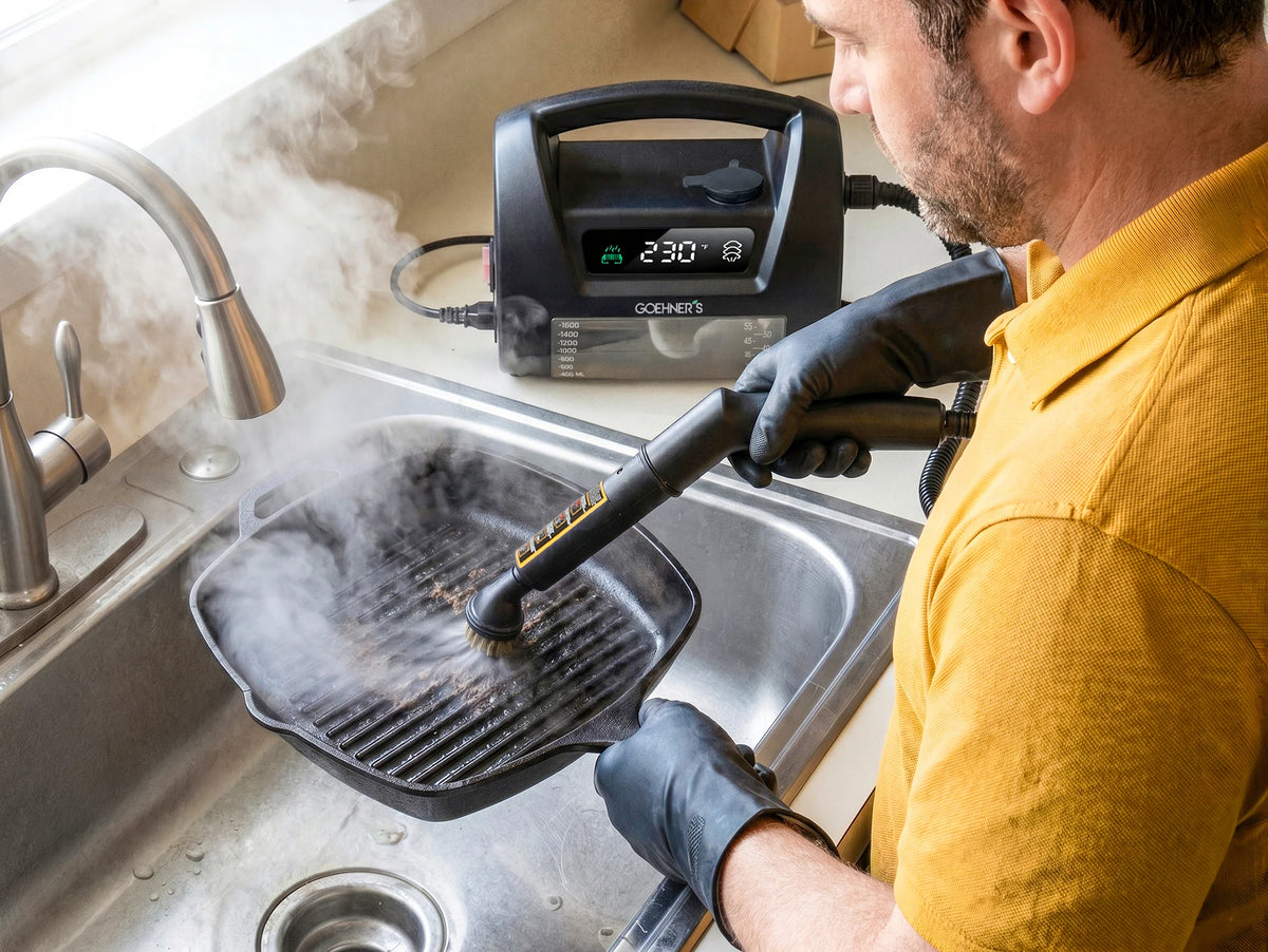 Steam Degreaser Grease Removal 1800w 6l 110v 30s