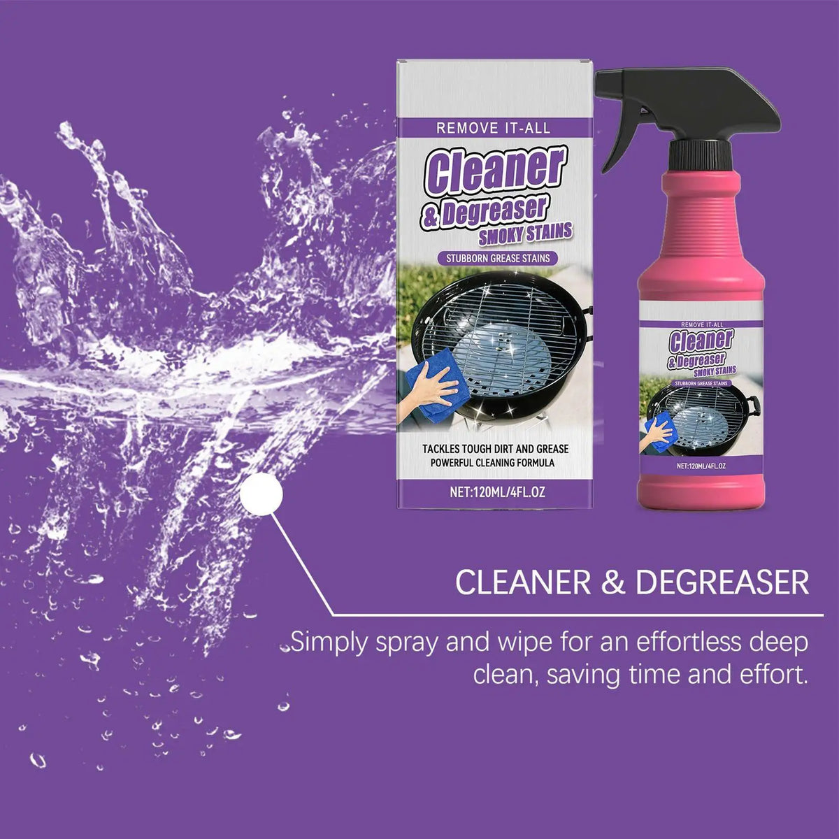 120ml Barbecue Rack Cleaner Powerful Cleaning Stubborn Grease