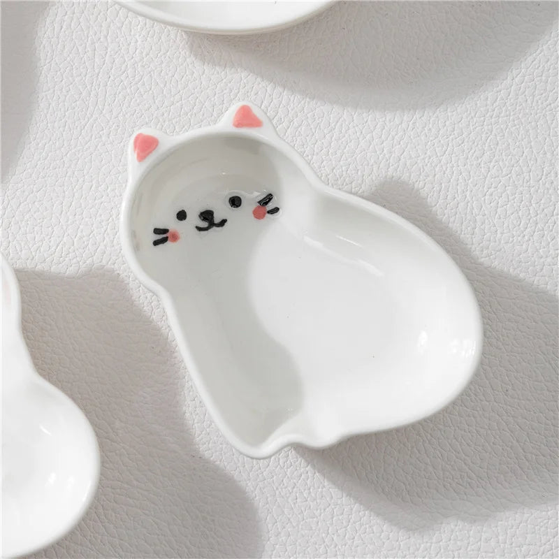 Japanese Style Ceramic Tiny Plate Creativity Restaurant Soy