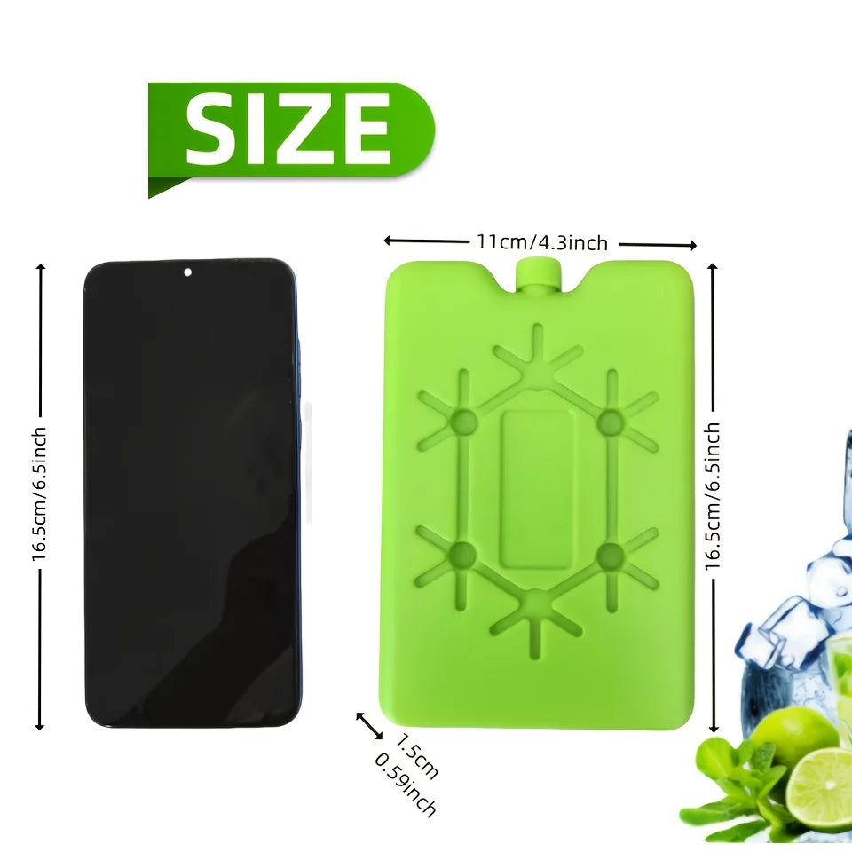 2-10pc Reusable Ice Packs Cooling Pack Long-Lasting Freezer