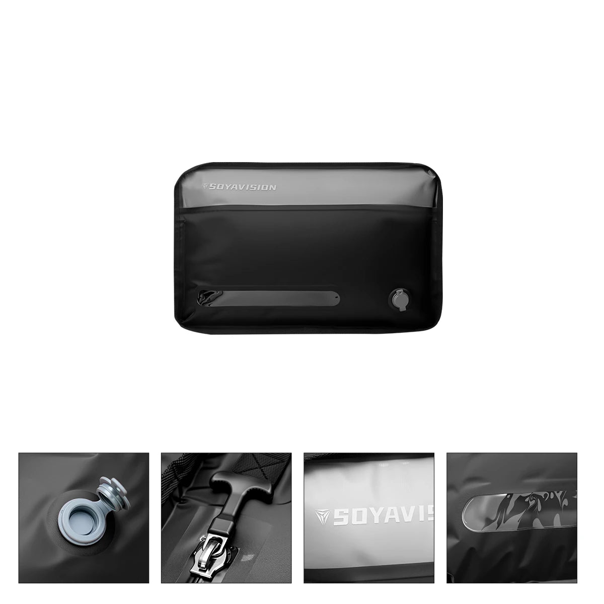 Black Large Waterproof Travel Vacuum Bag Reusable Storage