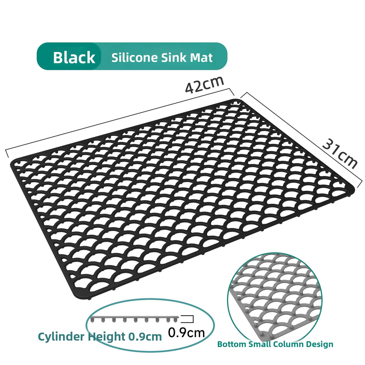 Sink Silicone Mat Anti-Scratch Honeycomb Pad Dishwashing Basin
