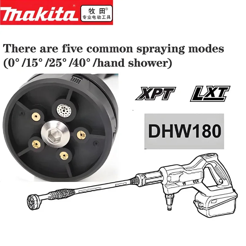 Makita Dhw180 18v Lxt Cordless High Pressure Washer