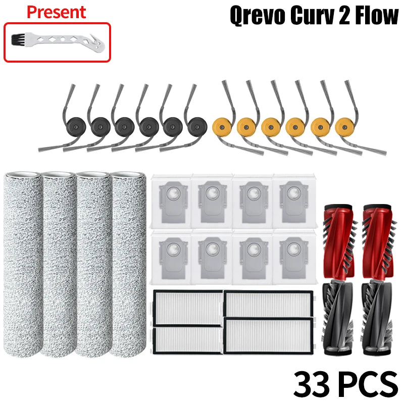Roborock Qrevo Curv Flow Robot Vacuum Cleaner Dust