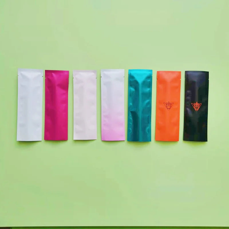 100pc Small Heat Sealable Foil Bags Colors Mylar