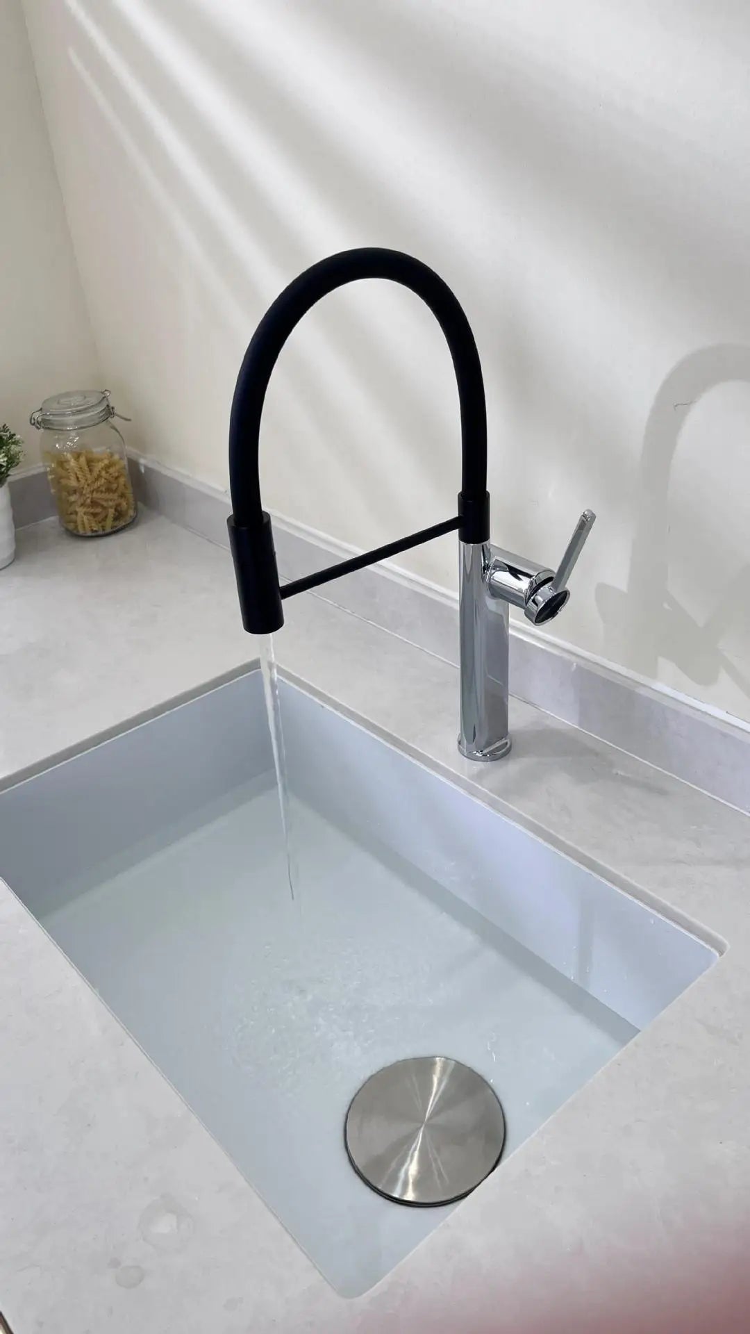 Brushed Gold Pull Down Faucet Magnetic Docking 360