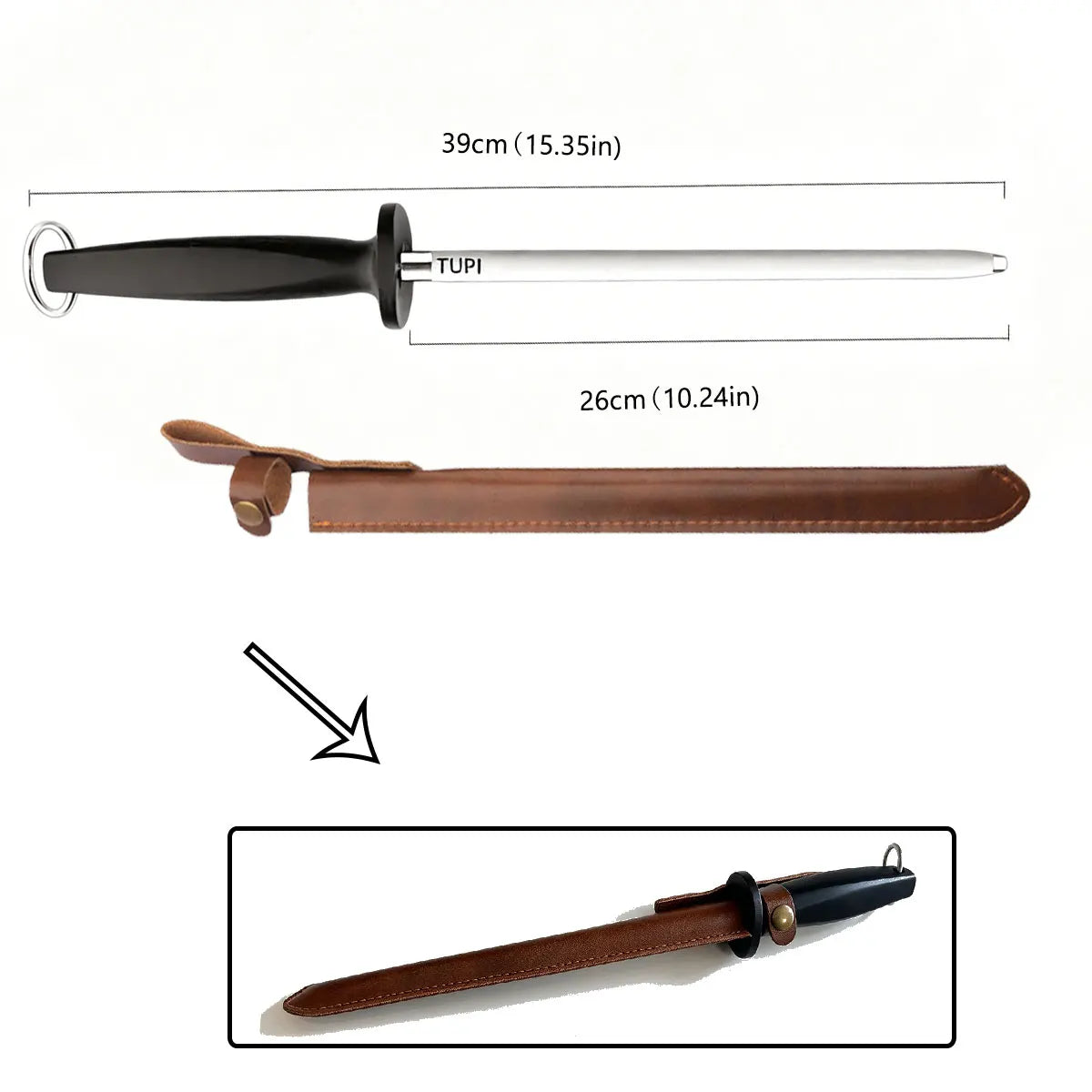Tupi Diamond Sharpening Rod Tungsten Steel Carbon Steel
