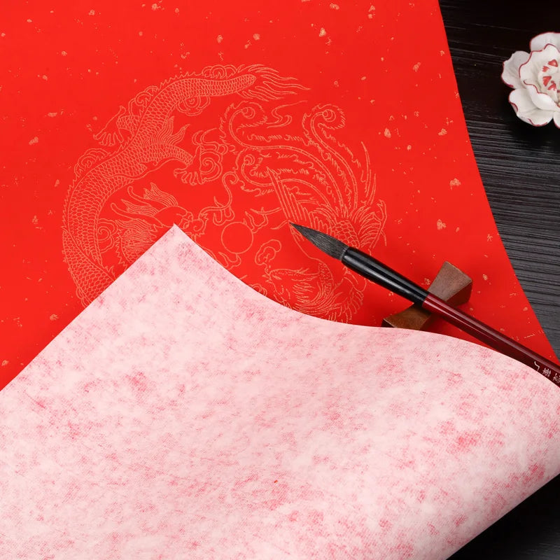 Red Rice Paper Decoupage Red Xuan Paper Chinese