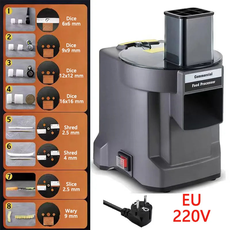 Commercial Vegetable Chopper In1 Electric Cutting Machine Carrot