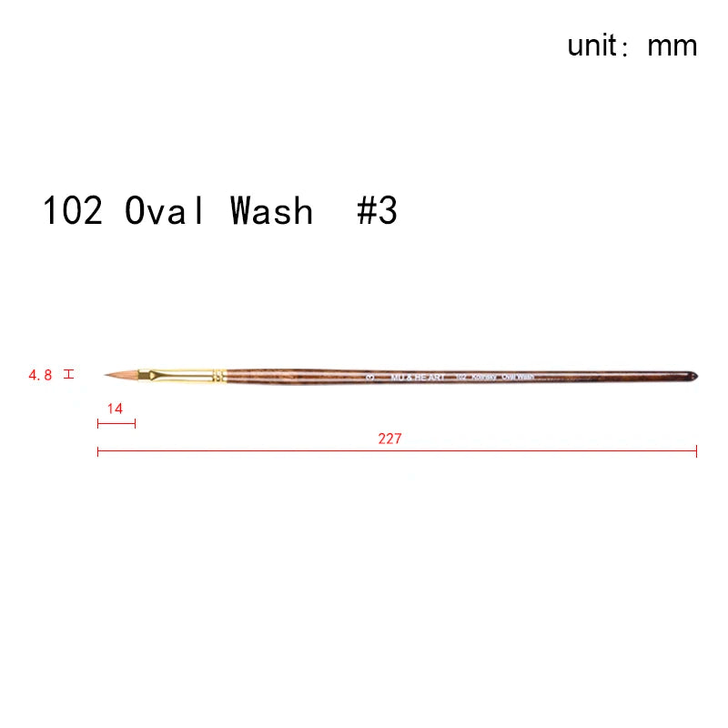 High Quality Pure Kolinsky Hair Artist Paint Watercolor