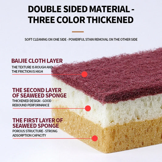 High Density Sponge Cleaning Cloth Dishwashing Cloth Non