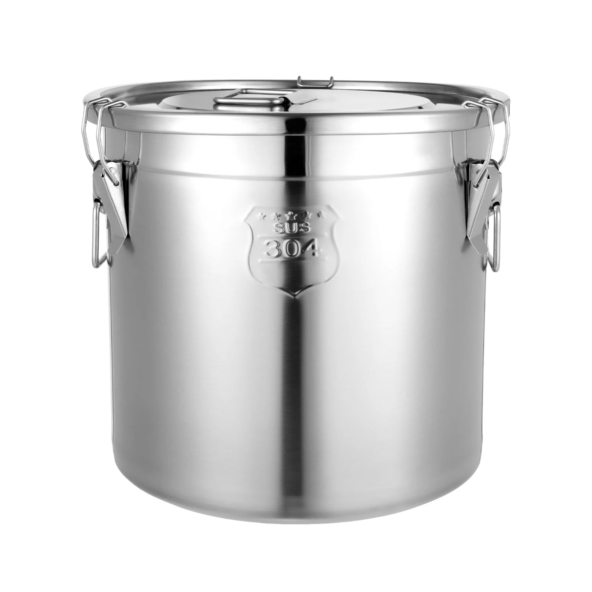 21/33l Stainless Steel Storage Bucket Lid & Handles