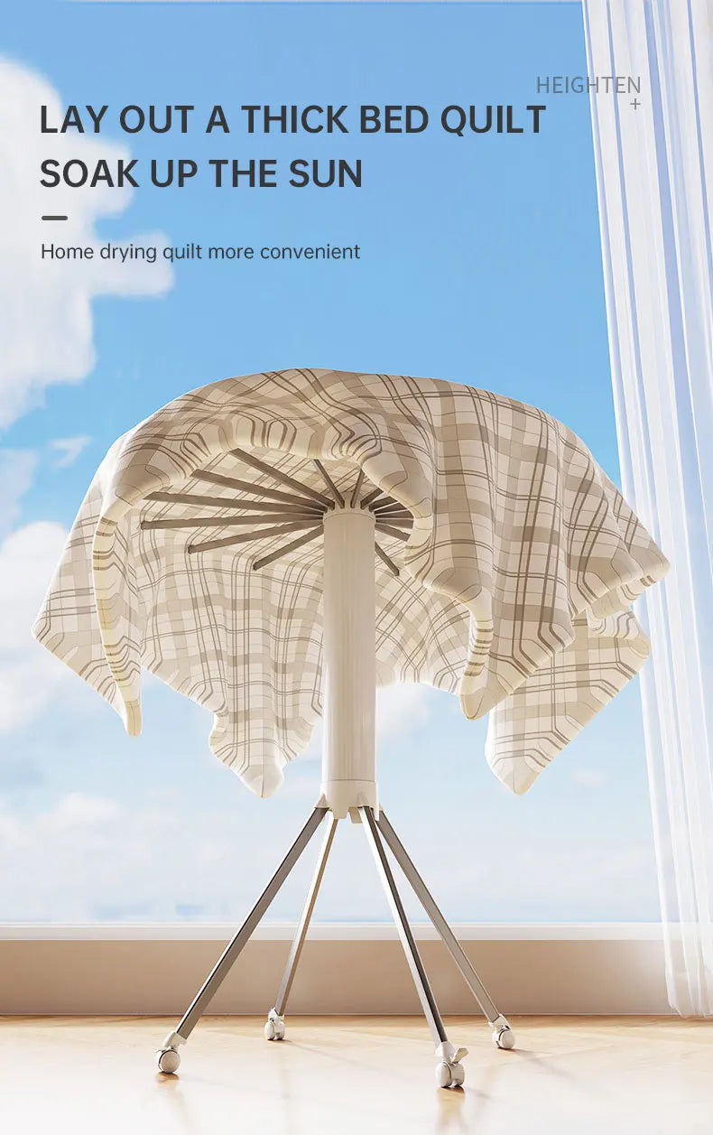 Octopus Drying Rack Balcony Folding Floor Pole Indoor