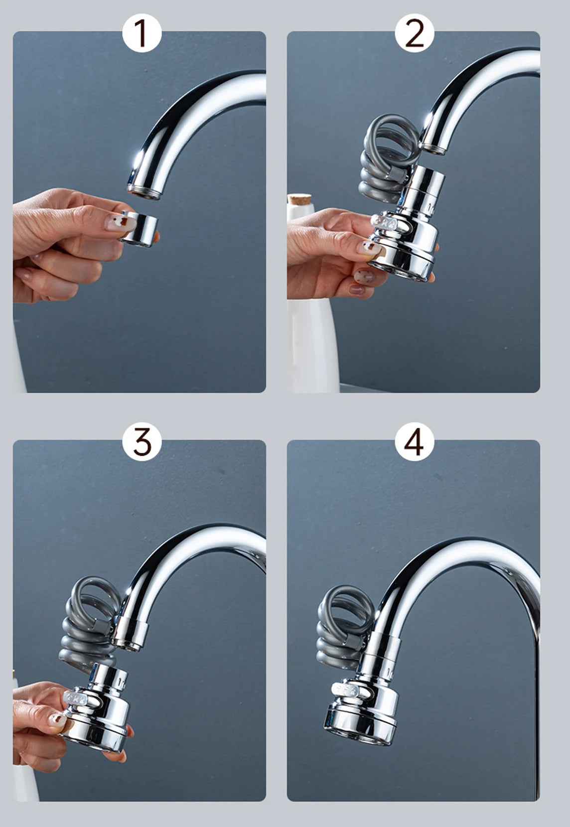 Modes Sink Faucet 360 Degree Rotation Filter Extension