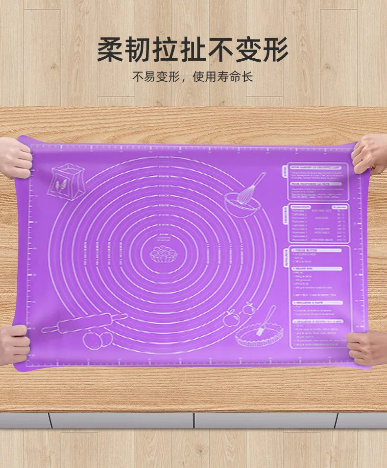 60 46cm Silicone Pastry Mat Extra Thick Non