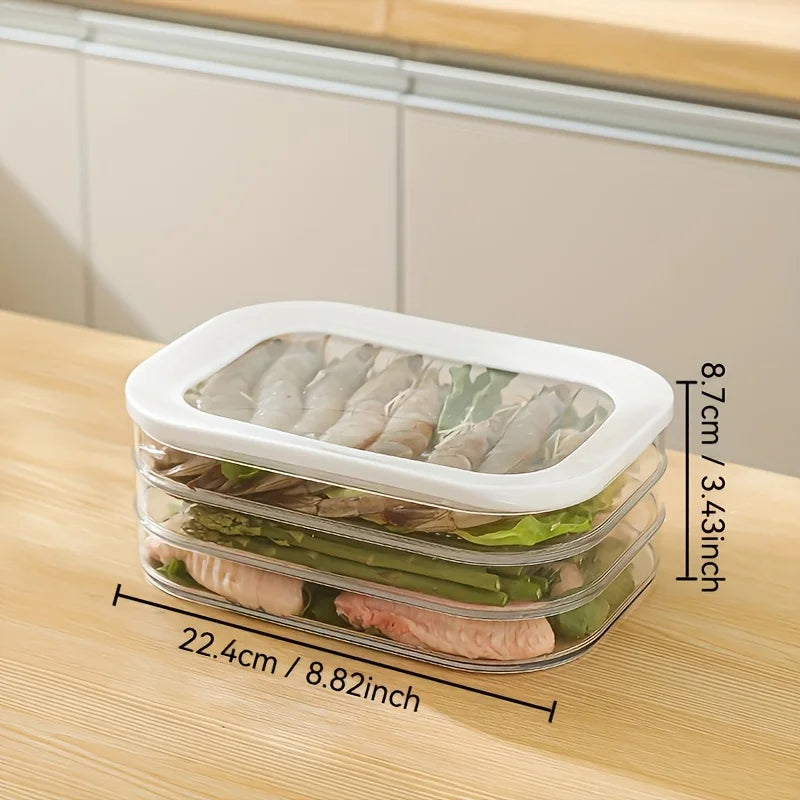 Meat Container Fridge Stackable Cold Cuts Storage Containers