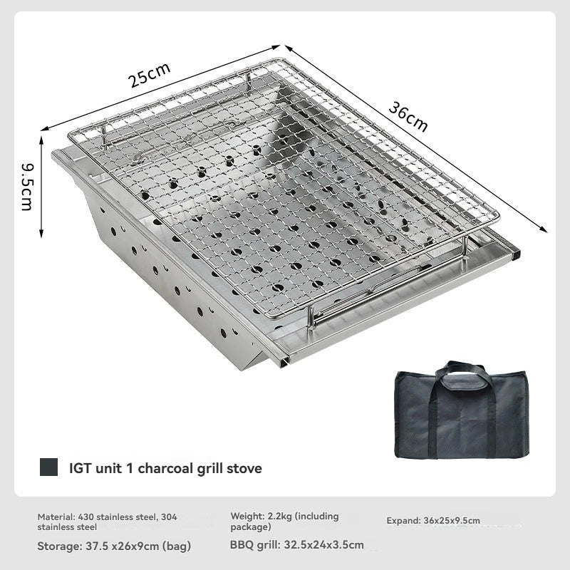 Campingmoon Ug-1 Igt Carbon Grill Camping Table Expansion