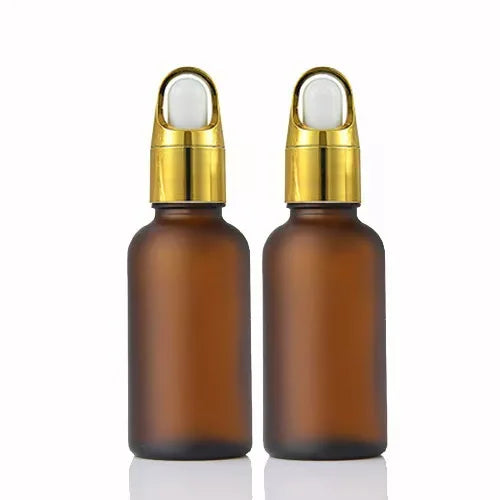 20/50 Pieces 20ml 30ml Frosted Amber Glass Dropper