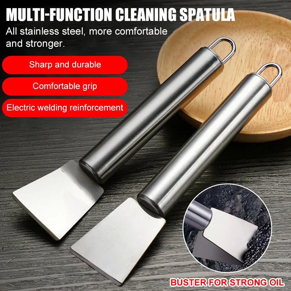 Stainless Steel Cleaning Scraper Ice Thawing Scraper Oil