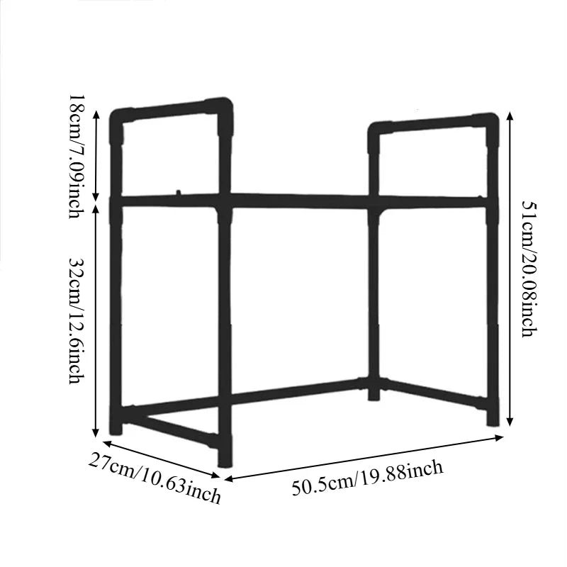 Multi-Purpose Storage Rack - Thickened Adjustable Shelf Microwave