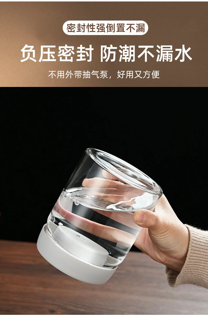 Coffee Beans Vacuum Sealed Tank Glass Sealed Jar
