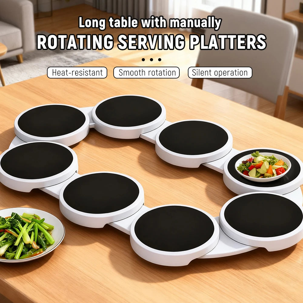 Table Turntable Dining Turntable Tray 360 Rotation Versatile