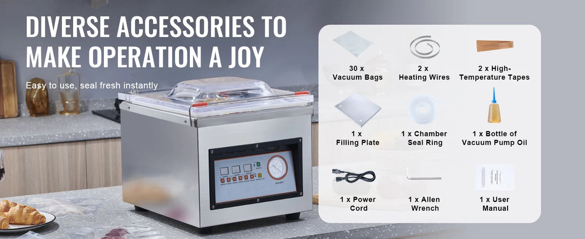 Succebuy Dz-260c Chamber Vacuum Sealer 320w Vacuum Packing