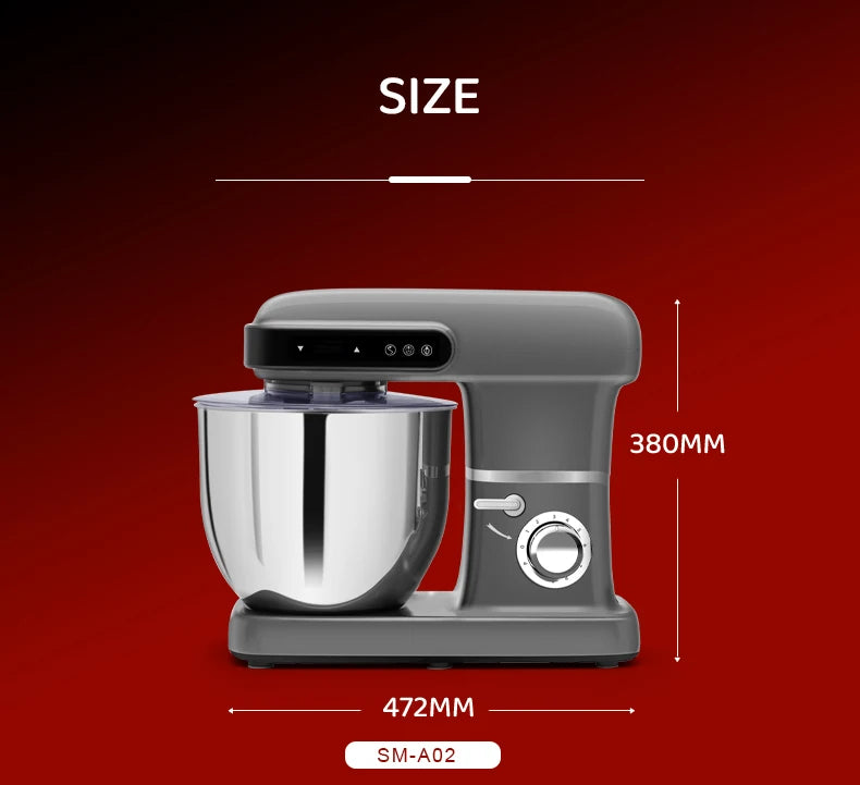 2200w Stand Mixer 10l Stainless Steel Bowl 9-Speed