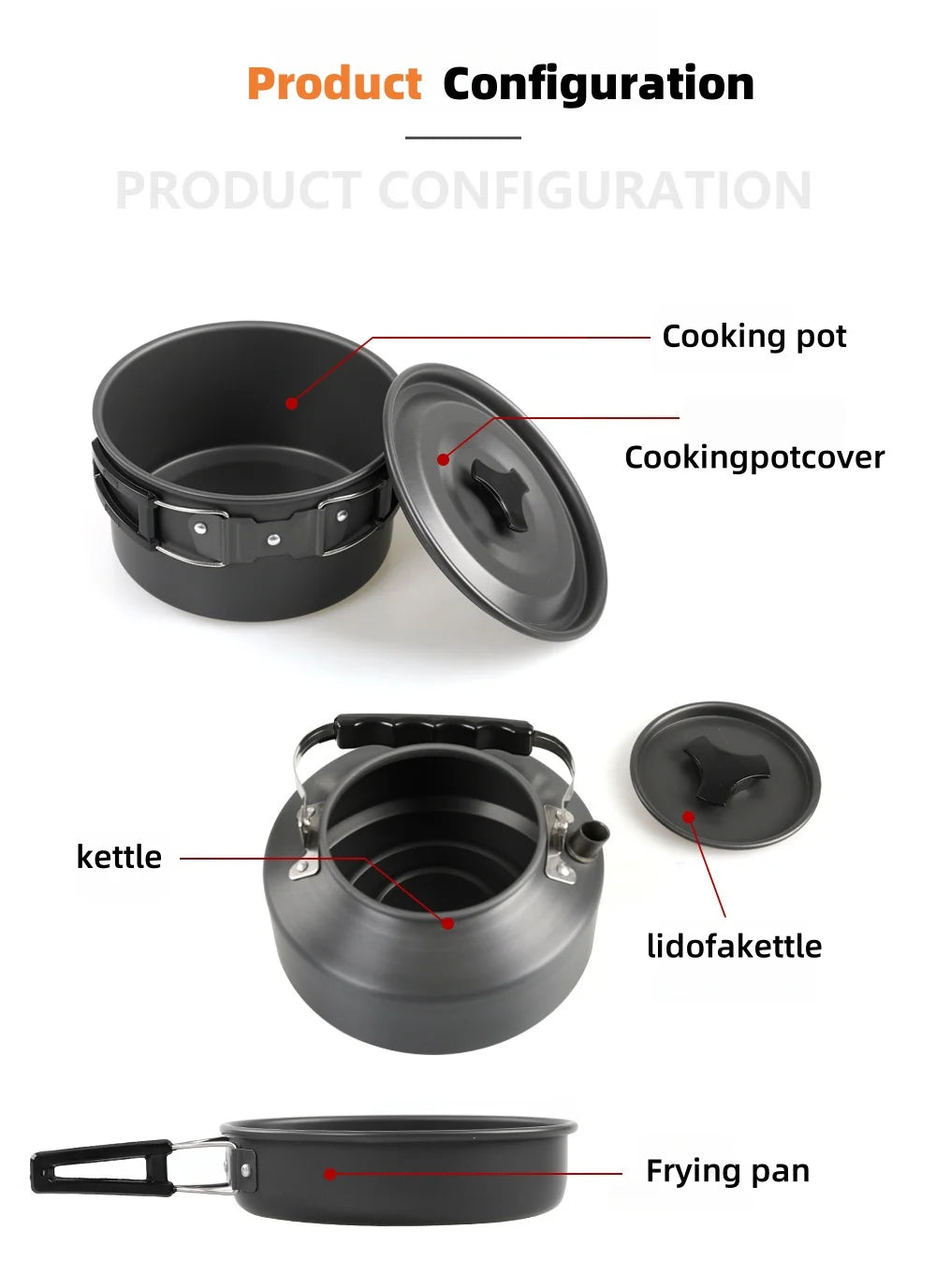 Outdoor Cooking Utensils Camping Cookware Water Heaters Tea