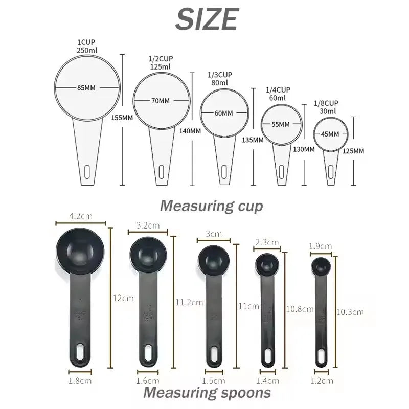 Measuring Spoon Measuring Cups Measuring Plastic Coffee Sugar