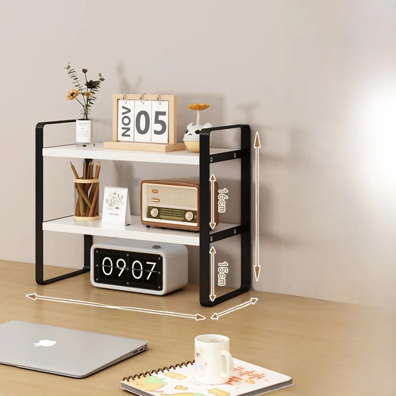 Multi-Layer Desk Organizer Rack Office Computer Table Storage