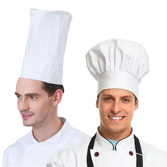 Cook Cap Head Chef White Cooking Hat Waiter